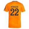 Camiseta de fútbol Real Madrid Rudiger 22 Segunda Equipación 2024-25 - Hombre